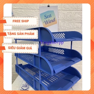 file đựng tài liệu 3 tầng - Khay Đựng Tài Liệu 3 Tầng