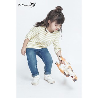[NHẬP WABRTL5 GIẢM 10% TỐI ĐA 50K ĐH 250K ]Quần Bò dáng ôm Bé Gái IVY moda MS 25G0175