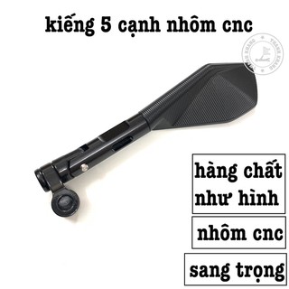 [Mã LIFE1404ALL50K giảm 10% đơn 200K] Kiếng 5 cạnh nhôm cnc màu đen thanh khang CGV07