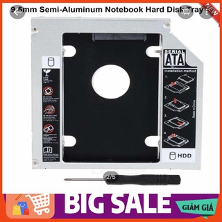 Khay Ổ Cứng Laptop Caddy Bay Dày 12.7mm Chuẩn SATA 3.0 Xịn