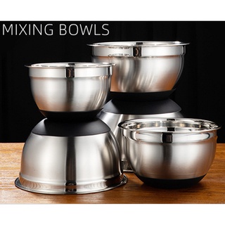 TÔ TRỘN BỘT INOX ĐÁY SILICON