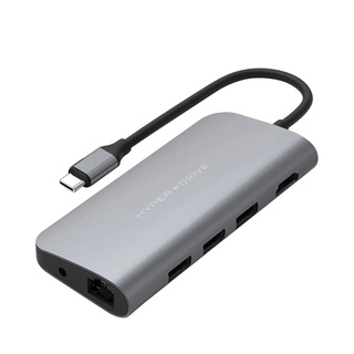 Bộ chia/ Hub Hyperdrive Power 9-in-1 USB-C (Xám) - Bảo hành 12 tháng