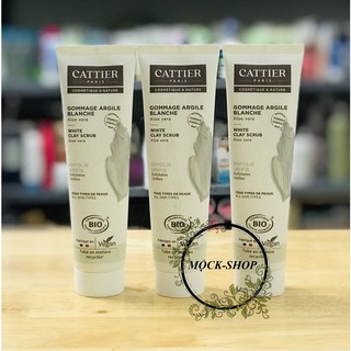 MẪU MỚI NHẤT - Tẩy da chết đất sét hữu cơ CATTIER BIO Gommage argile blanche (White Clay Scrub)