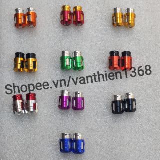 Nắp Vòi Bánh Xe Máy Nhôm 2 Lớp