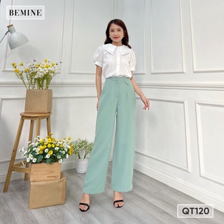 Quần tây BAGGY nắp túi tam giác BEMINE QT120XANH