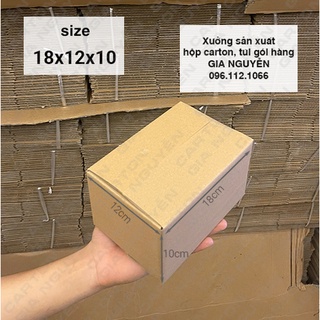 20 hộp bìa carton 18x12x10 đóng gói mỹ phẩm, hàng hóa,...-bao bì Gia Nguyễn