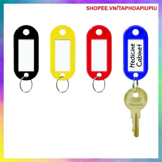 [HỎA TỐC HCM] MÓC KHÓA THẺ GHI CHÚ HÀNH LÝ, ĐÁNH DẤU CHÌA KHÓA, THẺ TÊN NAME TAG GHI THÔNG TIN (10 MÀU)
