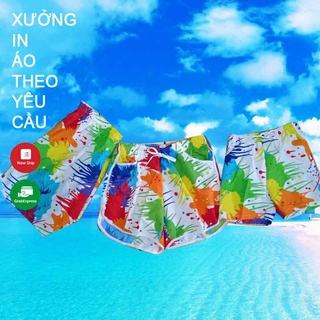 QUẦN ĐI BIỂN HỌA TIẾT VẢY SƠN , QUẦN DU LỊCH GIA ĐÌNH - TEAM , NHÓM , ĐÔI