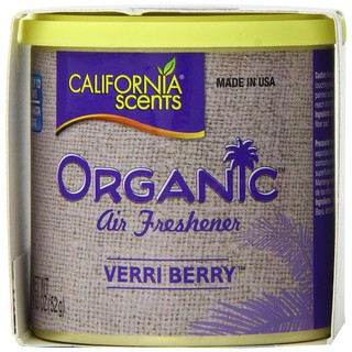Hộp sáp thơm xe hữu cơ mùi dâu California Scents Organic Verri Berry 52g (Mỹ)