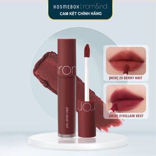 [New Color] Son Kem Lì rom&amp;nd Zero Velvet Tint 5.5g