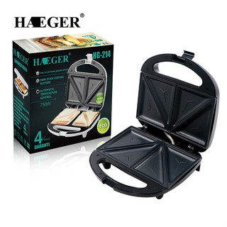 Máy Kẹp Nướng Bánh Mì, Ép Bánh Sandwich Khuôn Tam Giác Haeger