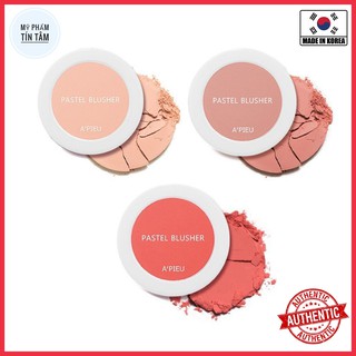 Phấn má hồng A’pieu Pastel Blusher (Apieu) Màu CR01 và CR03