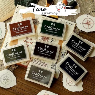 Hộp mực 1 màu craft ink pad in con dấu E10 Taro Stationery