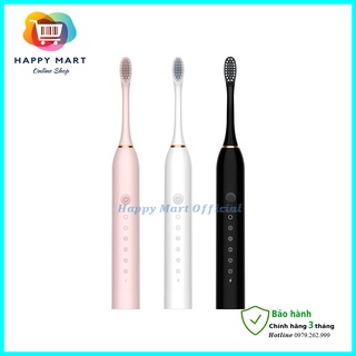 Bàn chải đánh răng điện tự động chính hãng cao cấp, bàn chải điện Sonic X-3 lông mềm an toàn khi sử dụng