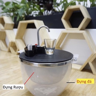 Bình Rót Rượu Tự Động Dung Tích 1,2 Lít, Máy Rót Rượu Cảm Ứng Có Ngăn Inox Ướp Lạnh  - COOL LẠNH