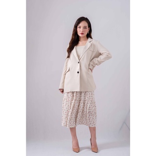 [Mã INCU20 giảm 20K đơn 150K] Áo blazer trơn dài tay phong cách Hàn Quốc OVY SHOP