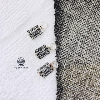 Charm bạc lồng đèn 3 cạnh treo - NQ Jewelry