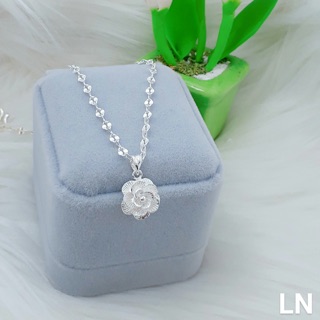 DÂY CHUYỀN HOA HỒNG BẠC TA 925