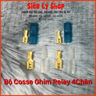 Bộ cosse ghim relay 12v 4 chân