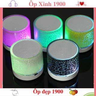 Loa Bluetooth Mini Đèn LED Nhấp Nháy - Đủ Màu - Hỗ Trợ USB/FM/Thẻ nhớ TF/bluetooth