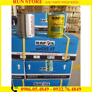 Combo 6 chai nhớt Raf Oil 10W30 800ml tổng hợp toàn phần