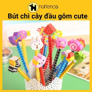 Bút chì, viết chì cây đầu gôm dễ thương