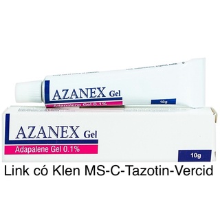 AZANEX Gel 10g - Giảm mụn ẩn, mụn đầu đen [Chính Hãng]