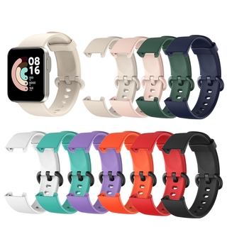 Dây đeo đồng đồ silicon màu trơn tùy chọn dành cho Xiaomi Mi Watch Lite A1608 A1915