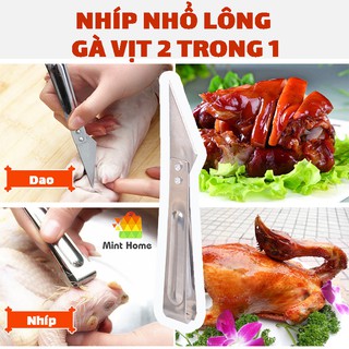 Dụng cụ, Nhíp nhổ lông gà vịt 2 trong 1, cạo móng giò heo đa năng