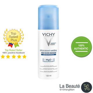 Vichy Déodorant Minéral 48H MgO - Xịt Khử Mùi Giàu Khoáng Vichy 125ml