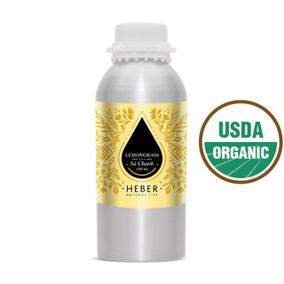 (Chai Lớn 500ml/1000ml)Tinh Dầu Sả Chanh Lemongrass Heber Natural Life, Cao Cấp Nhập Khẩu, Thiên Nhiên Nguyên Chất