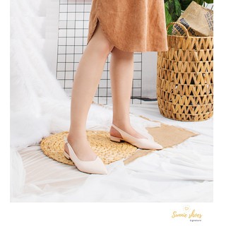 Giày nữ đế bệp mũi nhọn mẫu 2019 - Sunnie Shoes