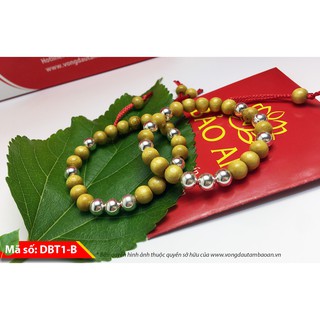 Vòng Dâu Tằm Bi B ạc tròn trơn Cho Bé Mã số DBT1-B