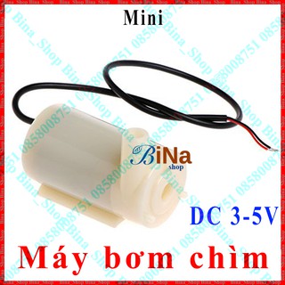 Máy bơm chìm mini DC 3v-5v ống dẫn mua riêng