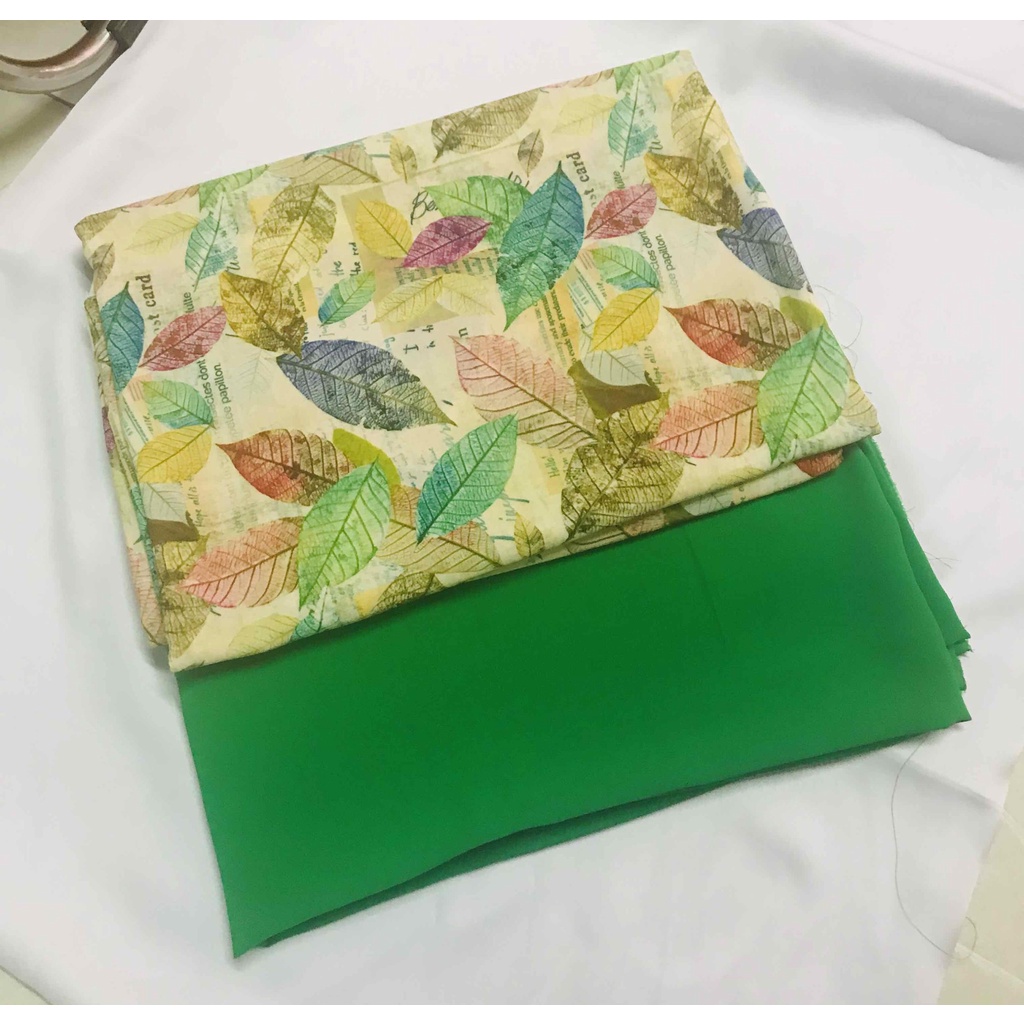 vải áo dài chiếc lá