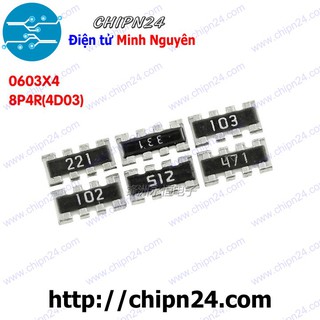 [10 CON] Trở Băng 0603x4 8P4R (100R/1K/10K/4.7K/5.1K/51R/22R)- [Chọn Loại]