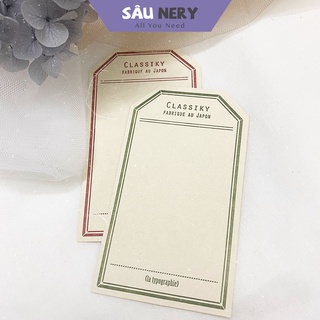 Sâu Nery - Tờ note ghi chú basic by Classiky (Lẻ 1 tờ)