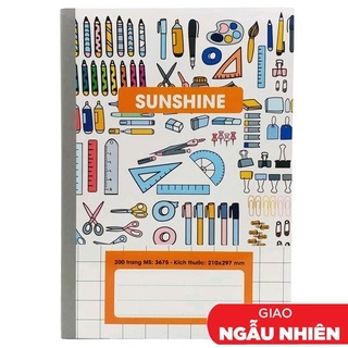 Vở May Gáy Sunshine A4 200 Trang 3675 (Mẫu Màu Giao Ngẫu Nhiên)