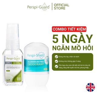 Combo xịt khử mùi Perspi-Guard 30ml + Lăn khử mùi Perspi-Shield 50ml