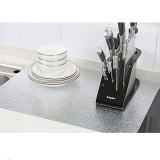 Giấy decal dán bếp tráng nhôm màu bạc chống thấm khổ 40cm, 60 cm fashion86store