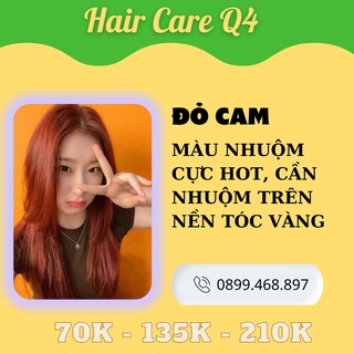 Thuốc Nhuộm Tóc Hot Trend Mùa Tết Mùi Thơm Không Rát Da Màu Cam, Cam Đỏ, Cam Đào - Hair Care Q4