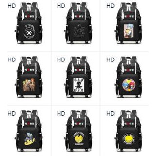 Balo 2 Vạch Kẻ Trắng in hình LỚP HỌC ÁM SÁT Assassination Classroom anime chibi cặp sách đi học thời trang