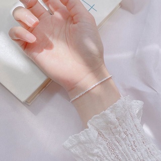 Lắc tay bạc S925 - Vòng tay bạc Ý đơn giản cho nam nữ có bảo hành