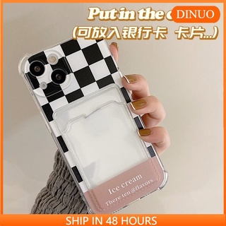 Ốp lưng iphone Ốp Điện Thoại Mềm Chống Rơi Có Ngăn Đựng Thẻ Cho Iphone 13 14 11ProMax / XR / xmax XS 13promax 7p / 8p / 13MINI Dinuo case