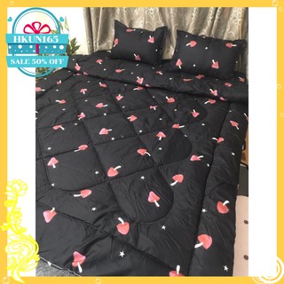 Chăn phao siêu nhẹ cotton poly(nấm hồng)rẻ vô địch