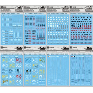 Decal nước cho mô hình Gundam tổng hợp - Phụ kiện mô hình [TAM]