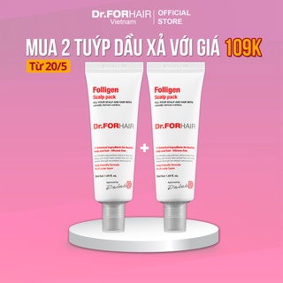Dầu xả dưỡng tóc, kem xả chăm sóc nuôi dưỡng tóc chăm sóc da đầu, giảm rụng tóc Dr.FORHAIR Folligen Scalp Pack 50ml