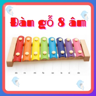 Đồ Chơi Đàn Gỗ 8 Âm Thanh Giúp Bé Phát Triển Khả Năng Cảm Quan, Cảm Thụ, Nhận Biết Âm