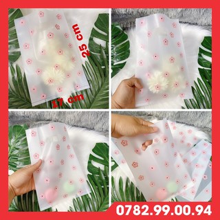 COMBO 50 TÚI HOA ĐÀO XINH 17 x 25 CM ĐỰNG MỸ PHẨM PHỤ KIỆN