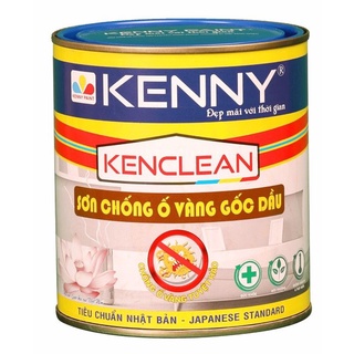 Sơn lót chống ố vàng gốc dầu Kenclean sử dụng trong nhà và ngoài trời - lon 1L
